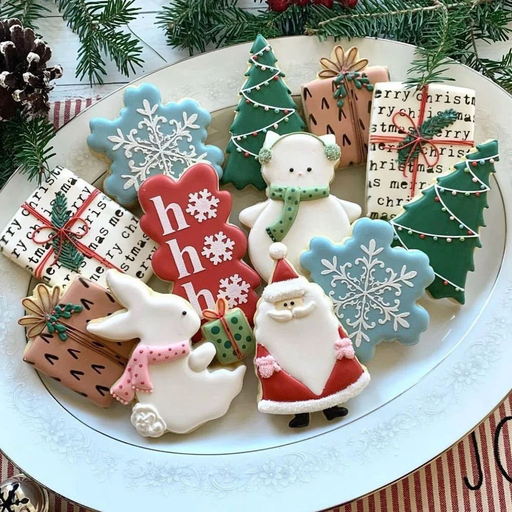 1PC Christmas Cookie Mould Gingerbread Man/Tree/Snowflake Sainless Steel Biscuit Cutters for Christmas DIY Baking Supplies