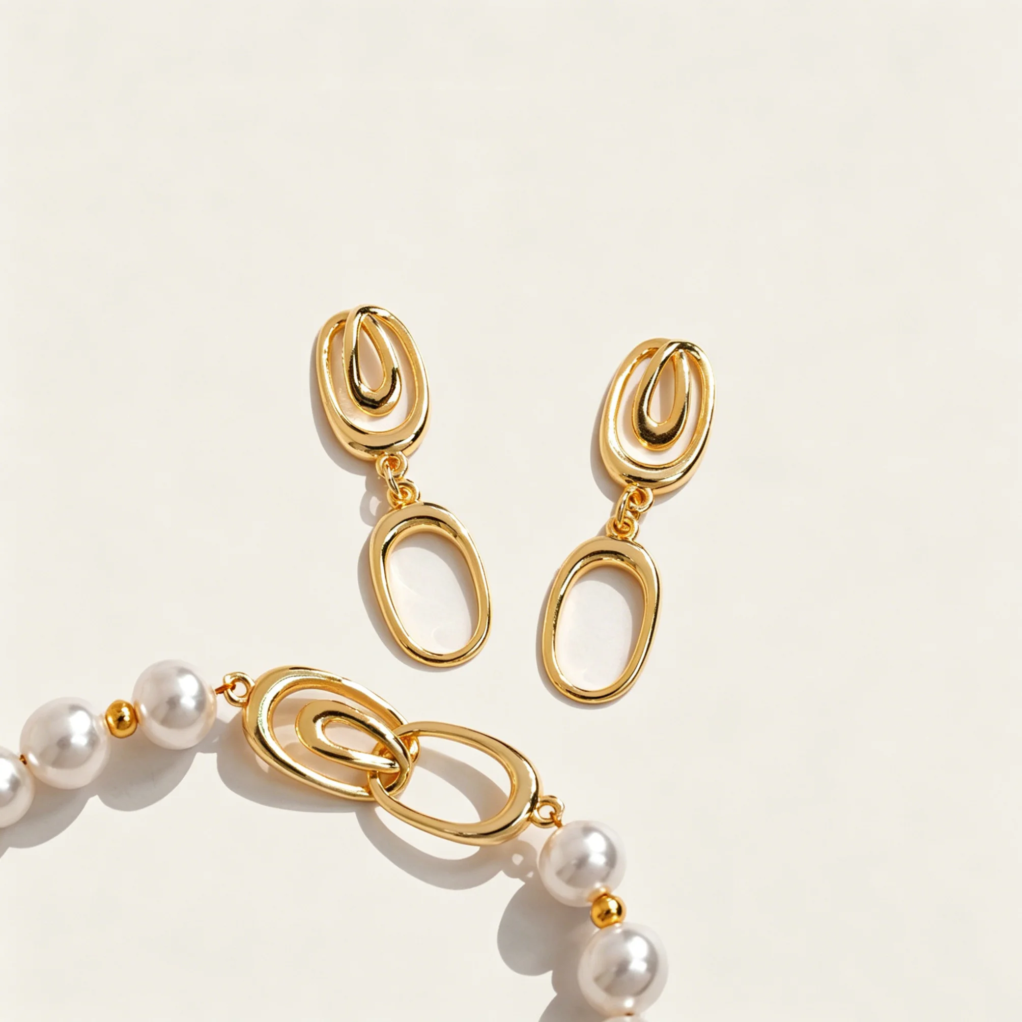 5pcs Gold Plated Simple Clasps - Pearl Necklace recension och pris