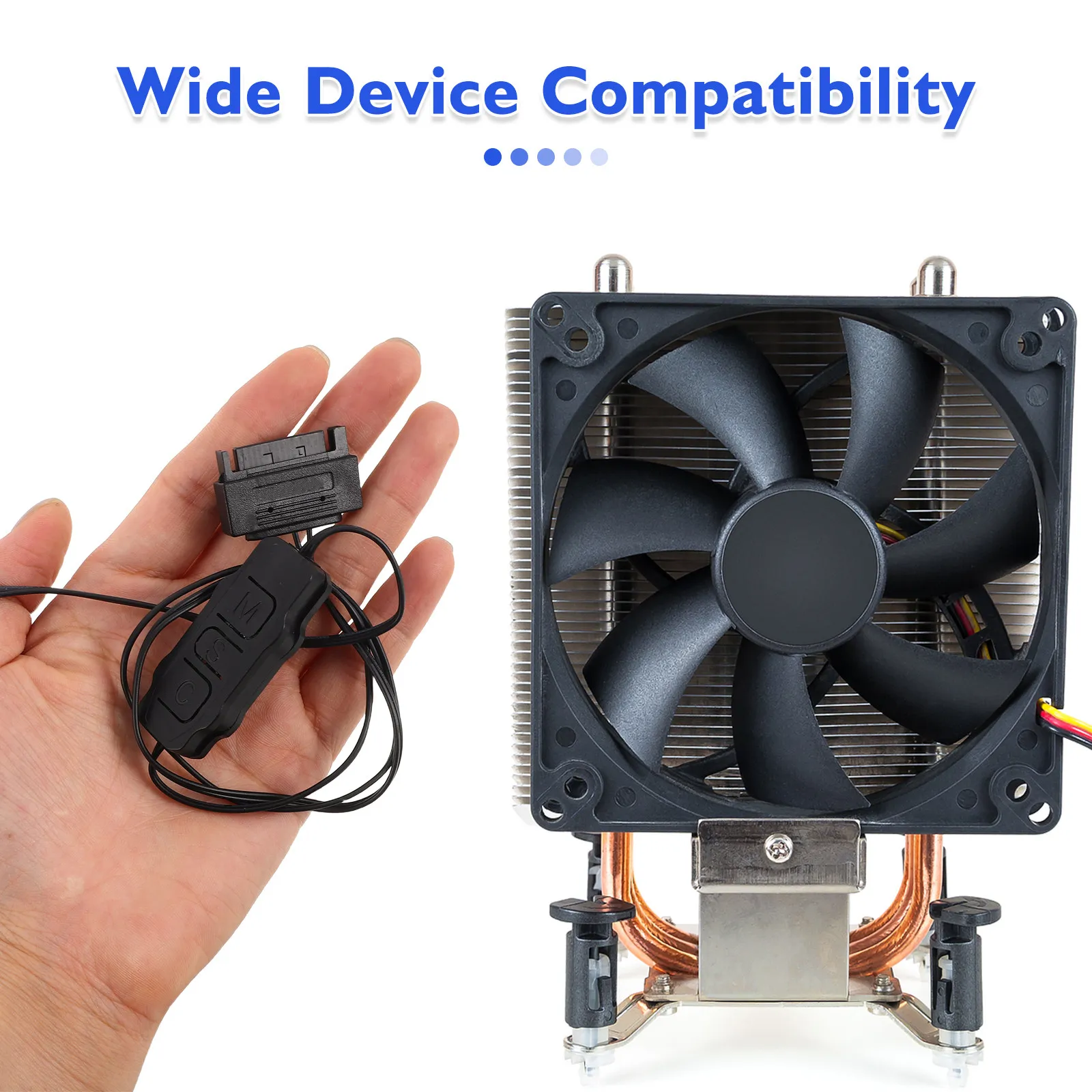 5V 3Pin Mini Argb Fan Controller Hub Black Pc Fans Controller Cooling Hub for Desktop Gaming Office Pc Case Fan Speed Control