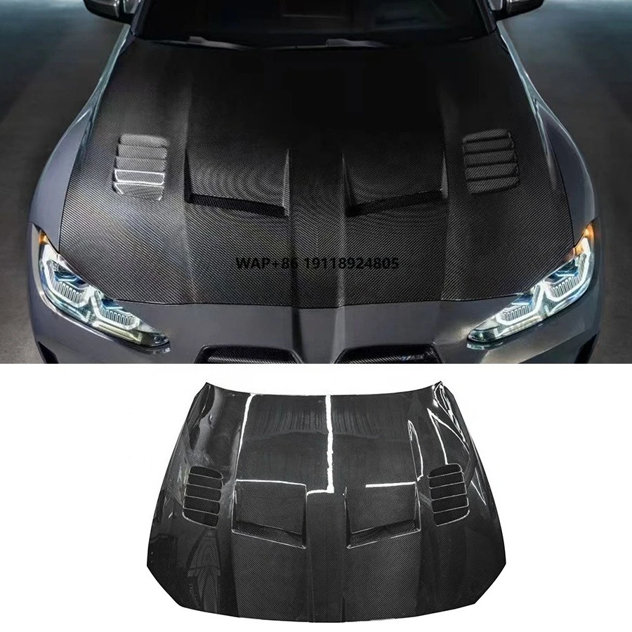 

GTS-V Style Carbon Fiber Front Hood for 2021+ for G80 G82 M3 M4 G83 New Car Bodykit Front Bumper Hood Engine Bonnet