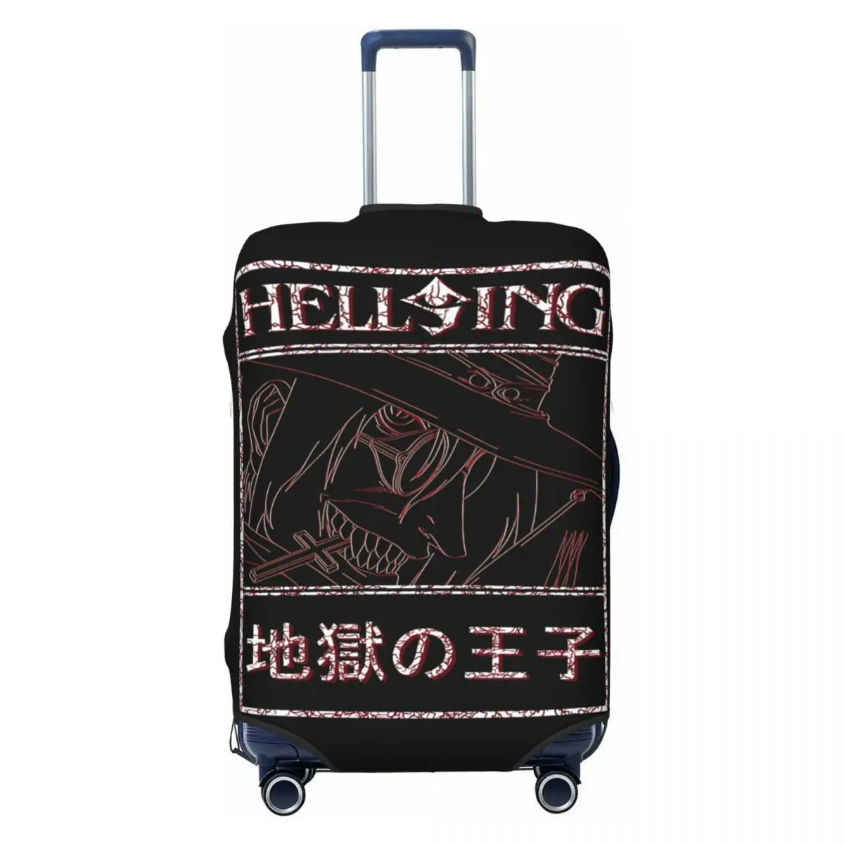 

Alucard Hellsing Suitcase Cover Travel Holiday Useful Luggage Case Protection