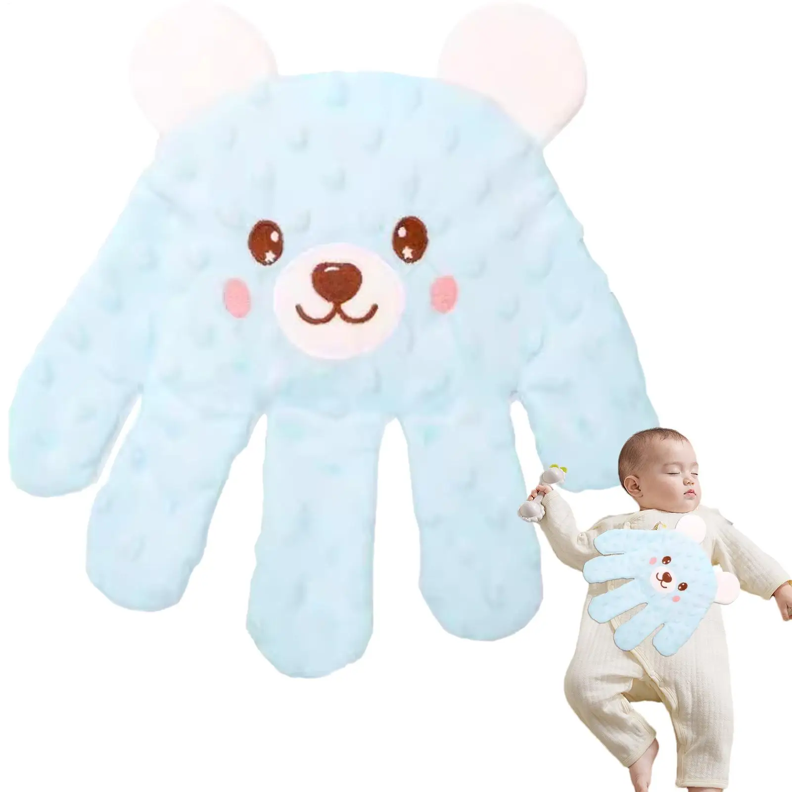 Baby Patting Pillow Patting Soother Pillow for Baby Electric Automatic Pat Hand Soother Cute Dolls Sleeping Aid Companion  Hand
