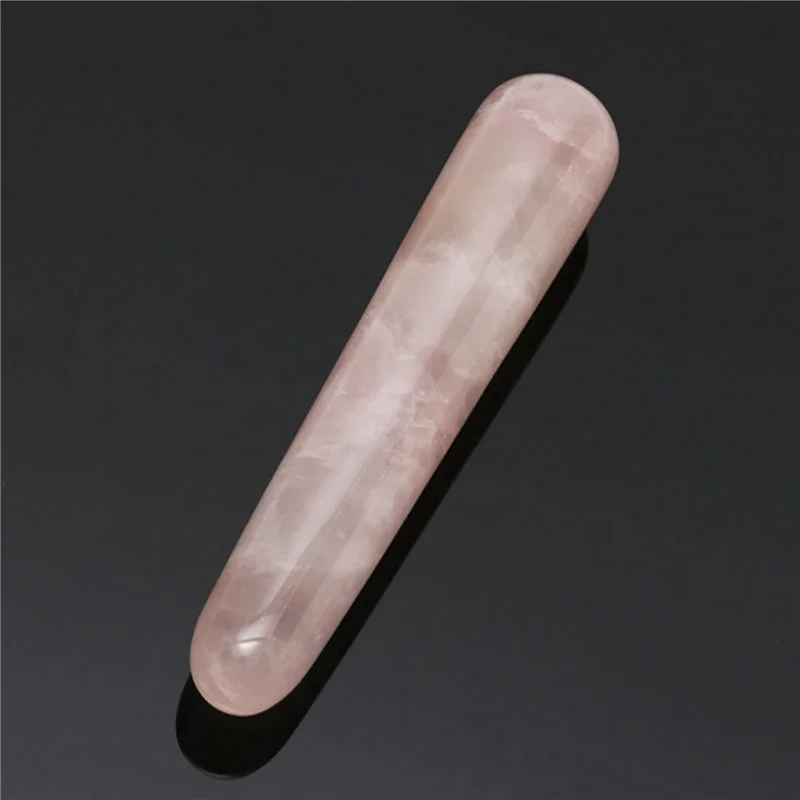 

ABHB-10X Натуральный кристалл розового кварца Yoni Wands Gemstone Rocks Massage