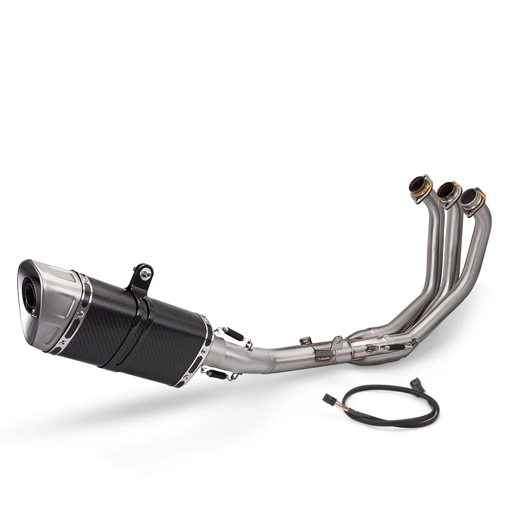 

STLF For MT09 MT09SP FZ09 2021-2023 Motorcycle Exhaust Pipe Full System M1 Stainless Steel Front Link Pipe
