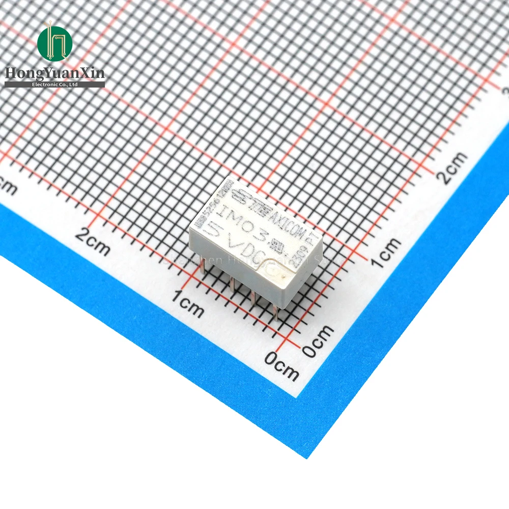 Novo relé de sinal original im03ts, im03-5vdc, dois abertos, dois fechados, dpdt (2-form c), com furo (2-form), com furo, dip8 pin, 2a, 5v