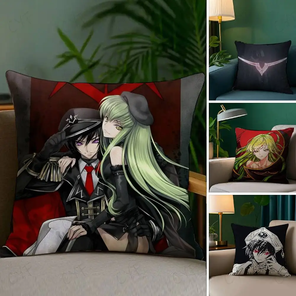

Classic Anime Code Geass Pillow Case Custom Printed Brushed Fleece Pillow, Baby Skin-Touch, Eco-Friendly Dye-Sublimation Cushion