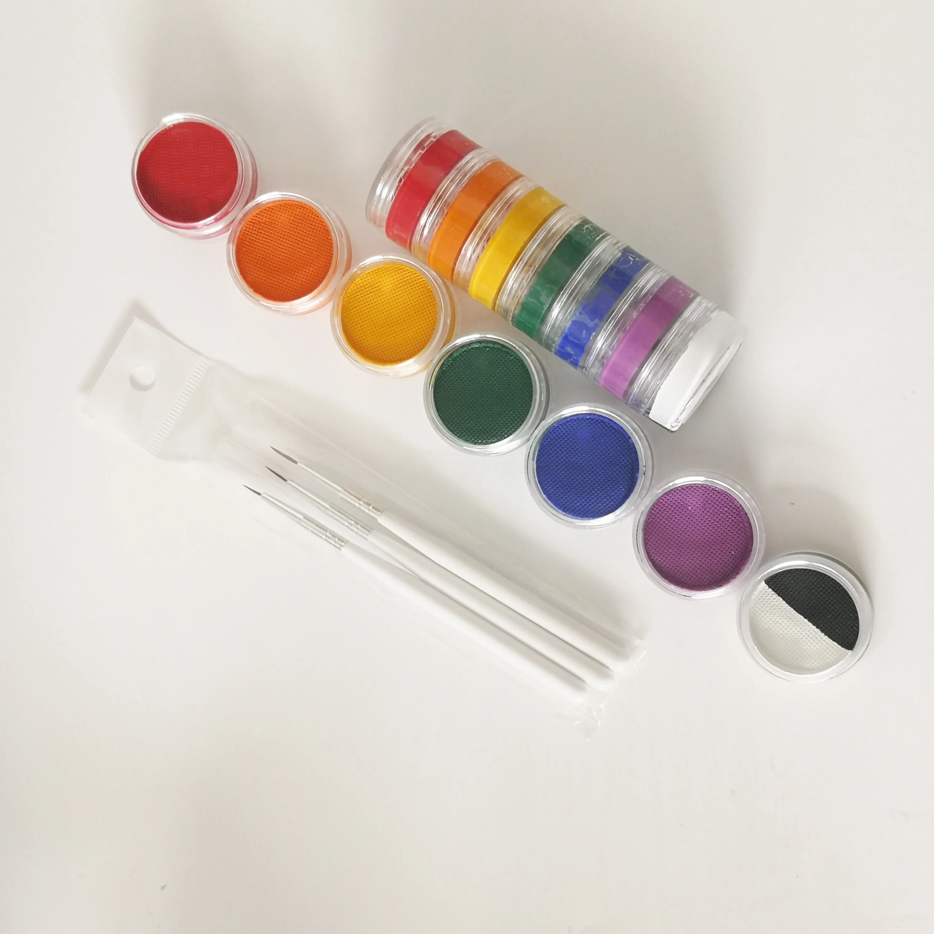 7-Layer Water Activated Liner Pearly Matte UV Pastel Body Painting Washable Easy Drawing For Children's DIY Face Painting Makeup