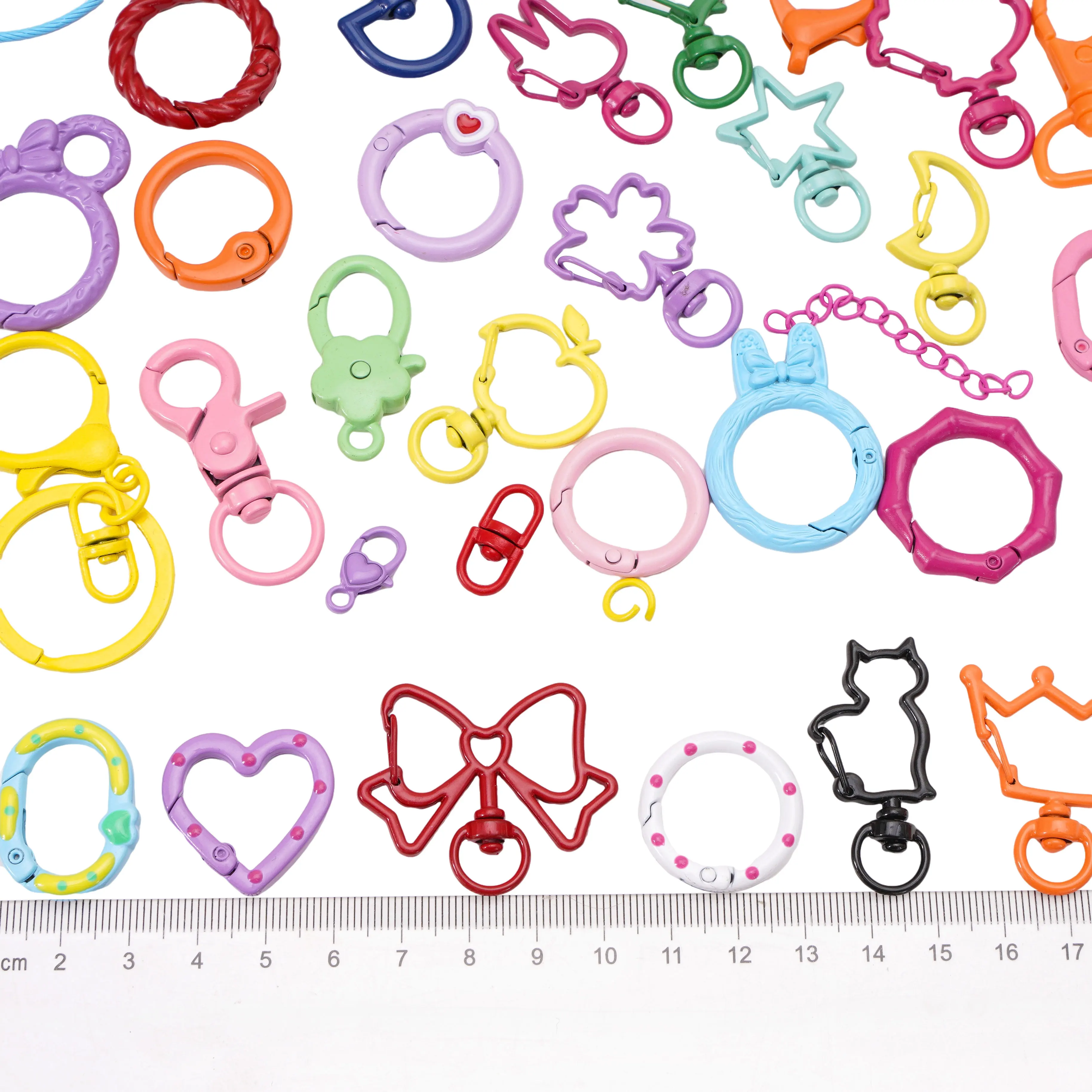 2-100個/ロット ランダムミックスカラー 合金/鉄製 ス - Jewelry Making Jump Rings のレビューと価格