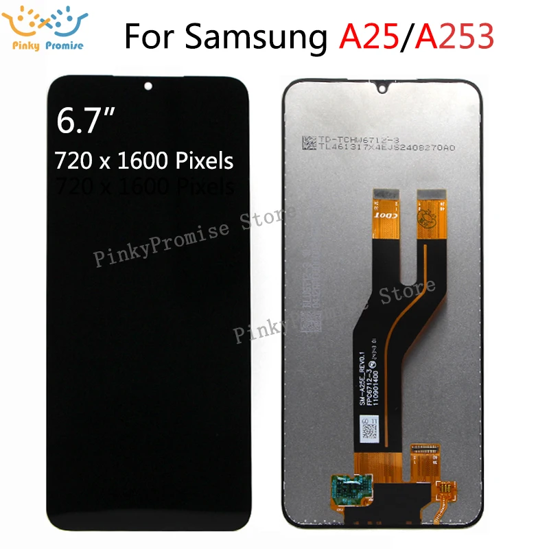 6.7 Inch For Samsung Galaxy A25 5G 2025 A253Z A253J SM-A253D Lcd