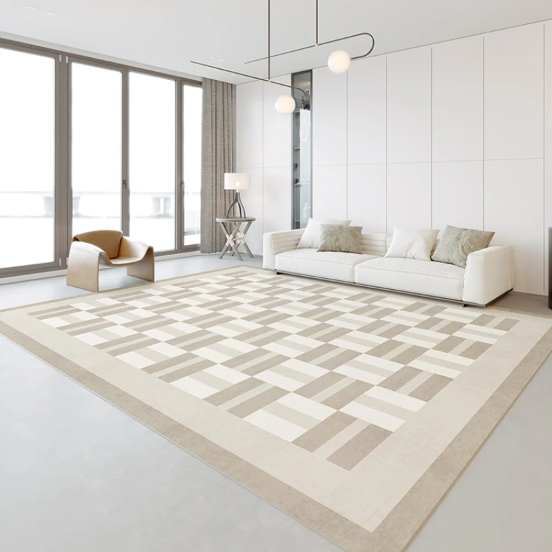 

Living Room Carpet Large Area Fashion Modern Minimalism Home Decoration Rug IG Fluffy Soft Comfortable No Crease Polyester Mat