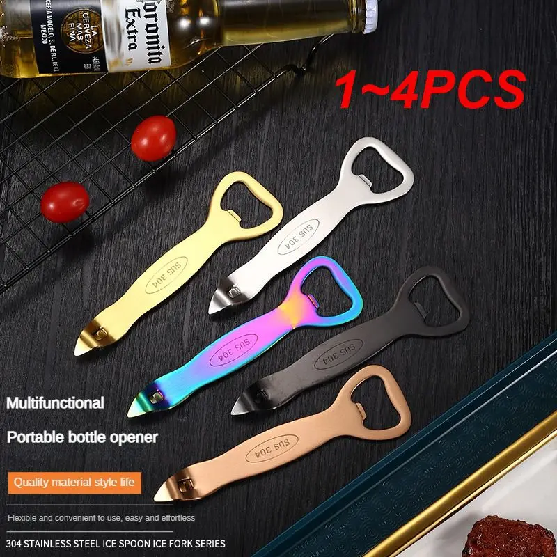 1~4PCS Beer Starter Thick Material Polishing Process Color Kitchen Tools Opening Tool Easy To Clean Select Good Steel Polishing