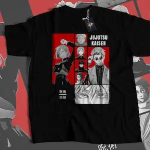 Anime Unisex T-shirt,  Itadoru, Shirt, Jujutsu shirt, Satoru, Anime Lovers Shirt