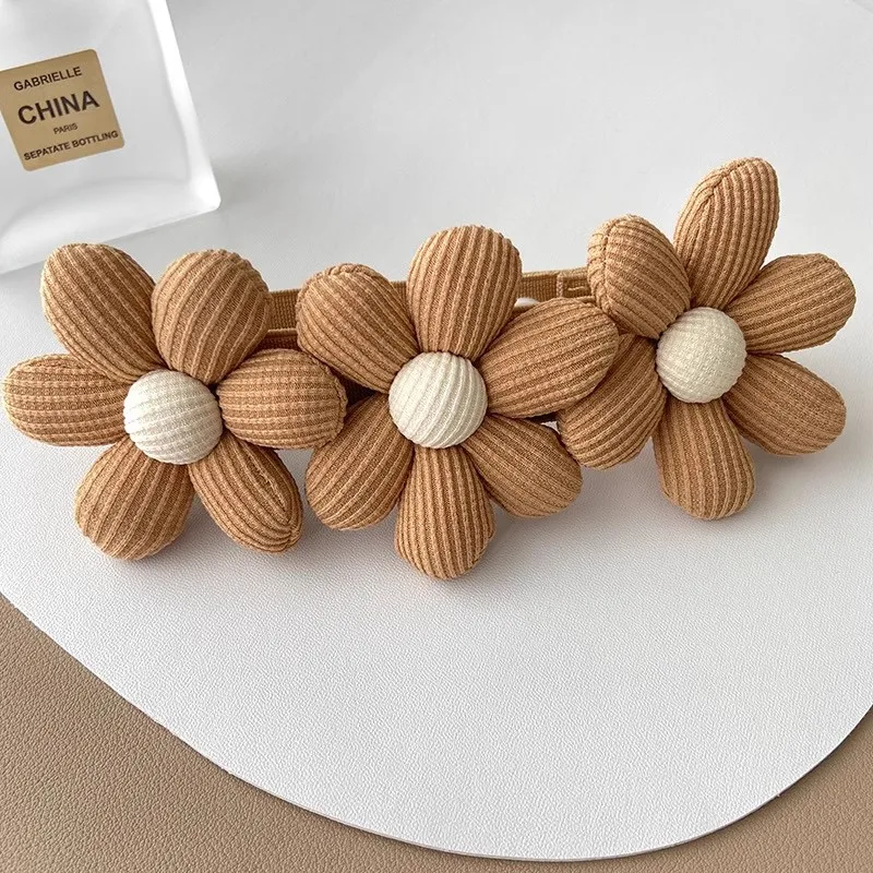 2pcs Home Lace Curtain Strap Curtain Buckle Non Perforated Binding Rope Flower Strap Cream Strap Simple Snap Buckle