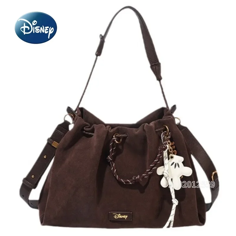 Disney Mickey Original New Women's Handbag Luxury Brand Fashion Women's Shoulder Messenger Bag Cartoon Drawstring Women's Bag