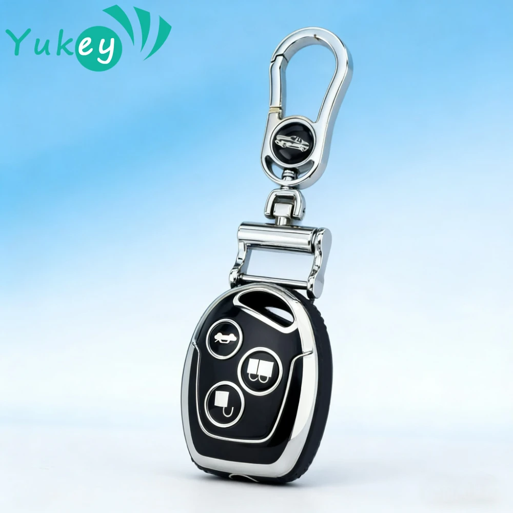 

Чехол-накладка из ТПУ для автомобильных ключей Ford Focus, Fiesta, Fusion, C-Max, Mondeo, Galaxy, S-Max, защитный чехол-футляр для брелока, аксессуары