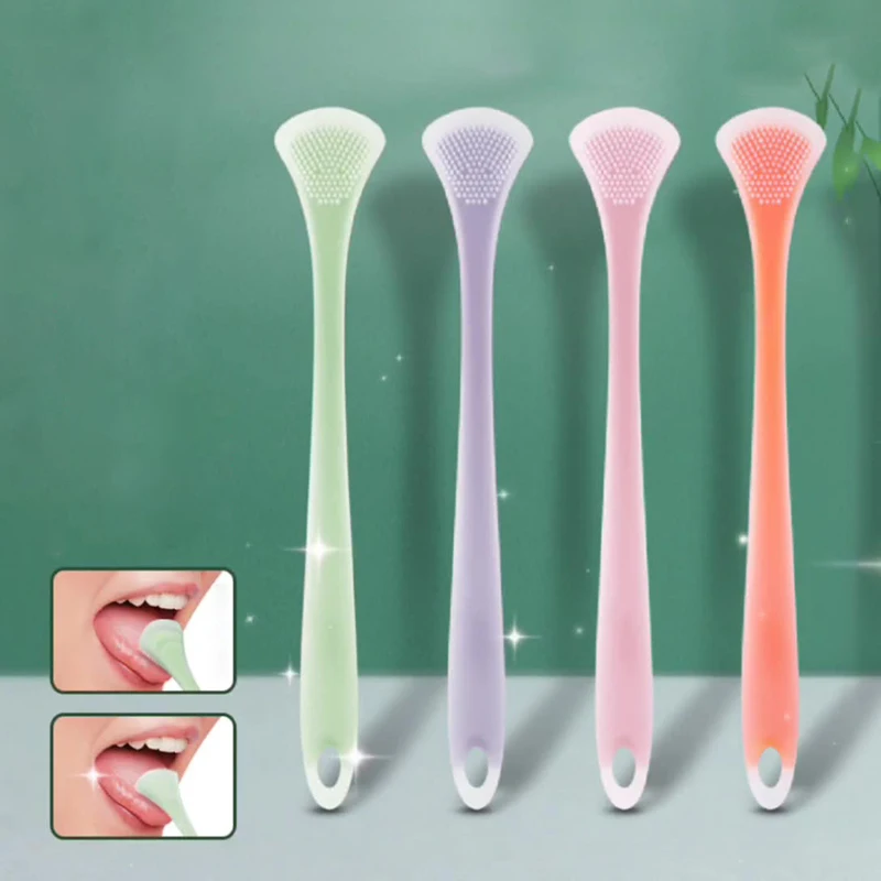 

Tongue Scraper Brush Reusable Scraper For The Tongue Washable Tongue Cleaning Tool Fresh Breath Oral Hygiene Care Accessories