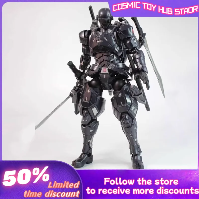 

New 22cm Collectible Sc001 Special Forces Snake Eye Super Capable Black Finished Figurine Fully Painted High-End Movable Doll