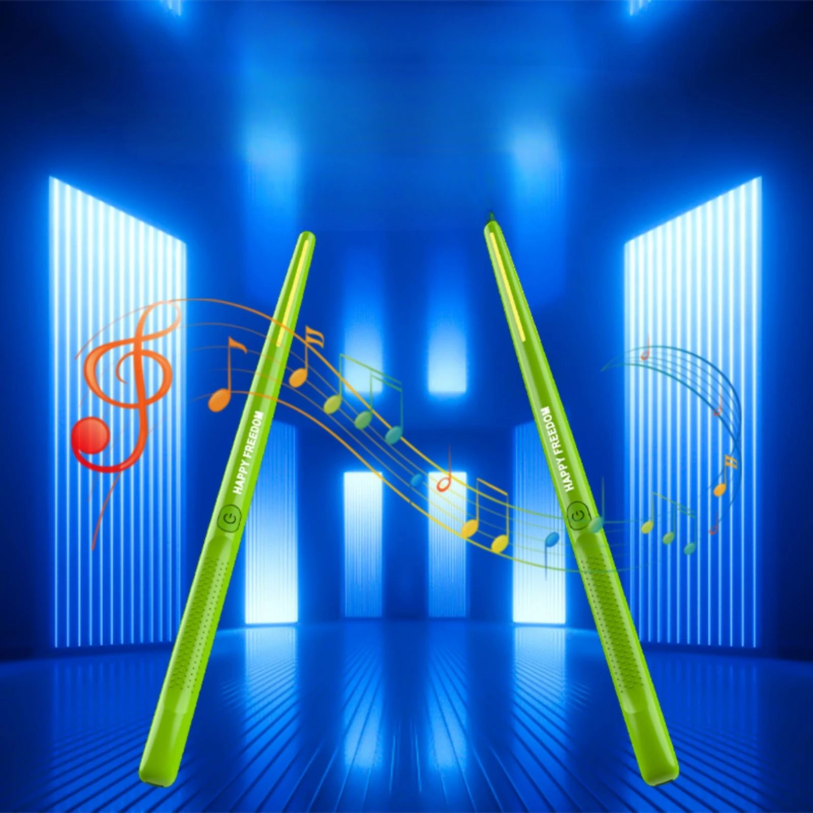 simulated-air-drum-set-with-pedals-space-saving-air-drum-kit-with-pedals-electronic-drumsticks-silent-delaydelay-free