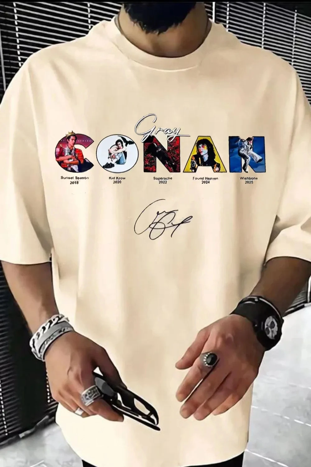 2026 Fashion Oversized Conan Gray Graphic Shirt Mens Womens Cotton Tees Ummer Casual Short Sleeve Round Neck Clothing Loose Tops