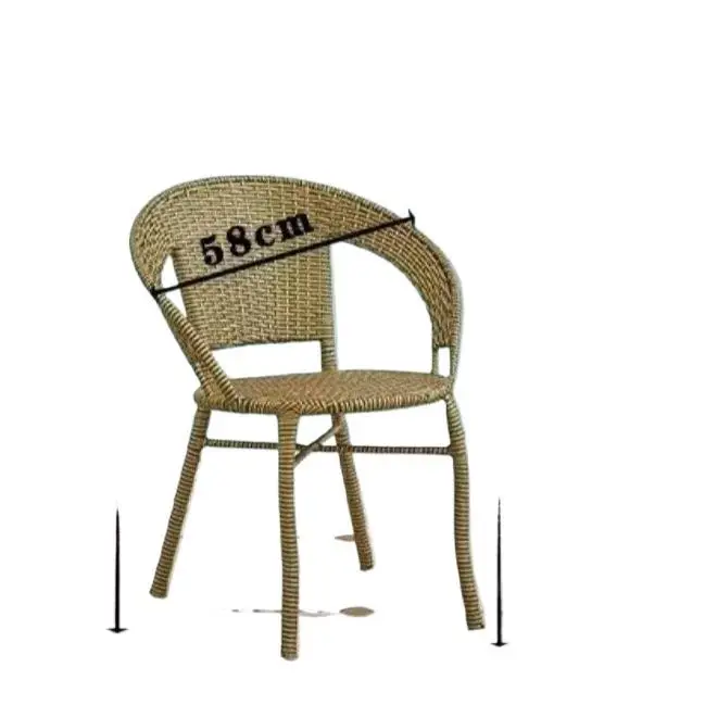 

Роскошное плетеное кресло из искусственного ротанга, простое и современное водонепроницаемое и износостойкое, подходит для одного использования на балконе, другие.