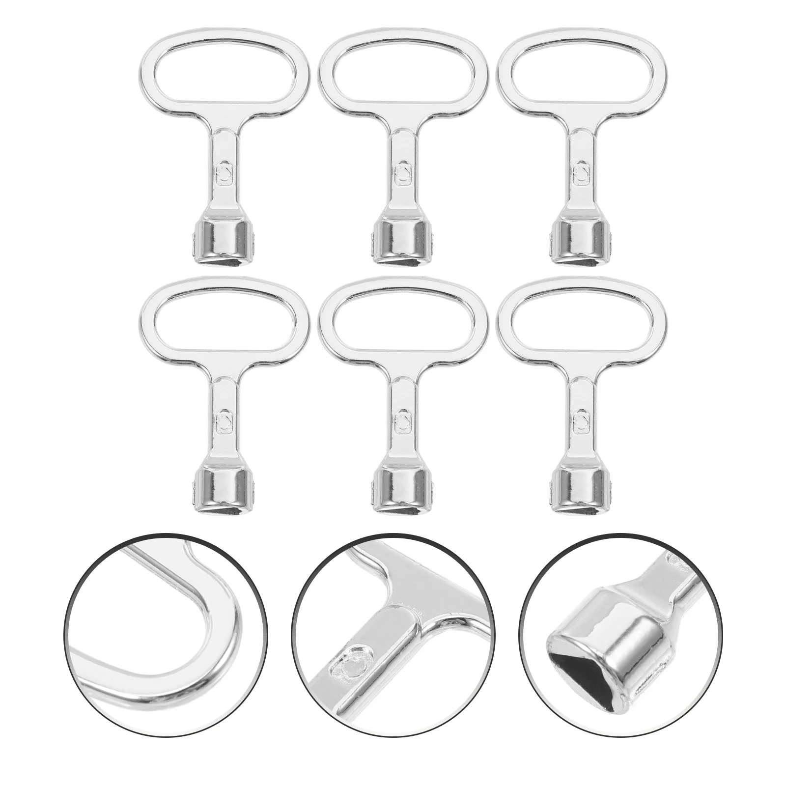 

6PCS Triangle Socket Spanner Key Electrical Cabinet Gas Water Meter Key for Elevator Lift Door Triangle Panel Lock