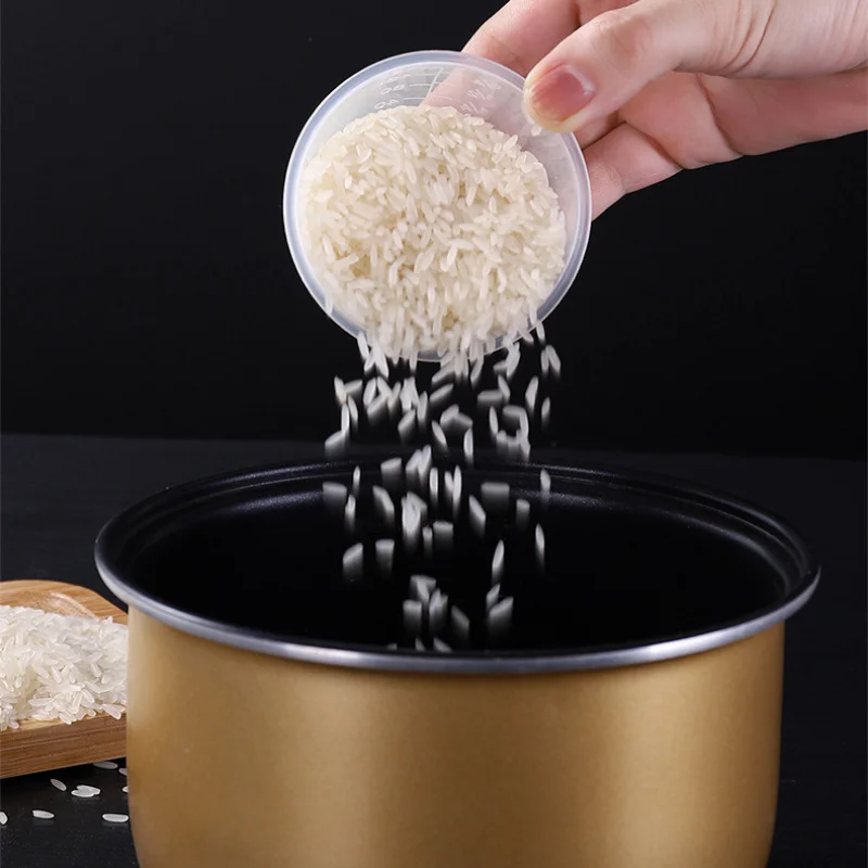 1 قطعة كوب قياس الأرز 160 مللي مع مقياس - مثالي لطباخات الأرز الكهربائية كوب قياس شفاف متدرج #5