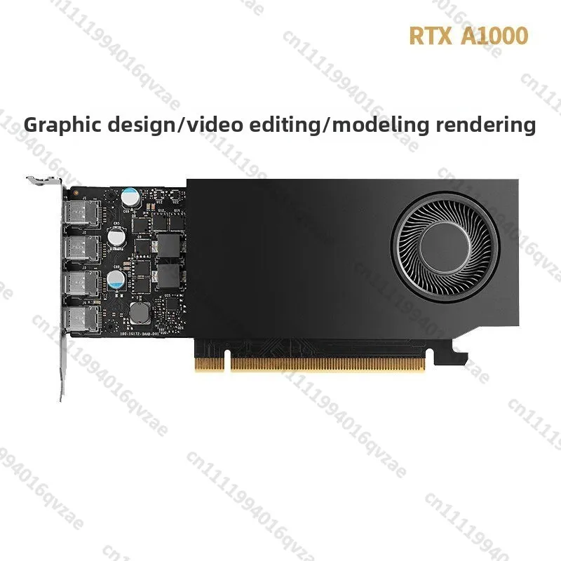 RTX A1000 Graphics Graphics Card 8G Litai Professional Graphic Design Modeling Rendering Ai Video Clip