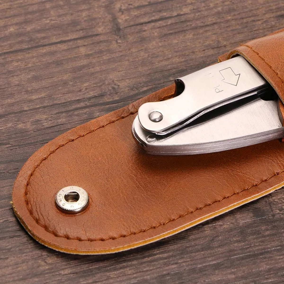 Portable PU Leather Bottle Opener Leather Case Pouch Bag Wine Tool Pouch Bottle Opener Sheath for Wine Corkscrew Bartenders