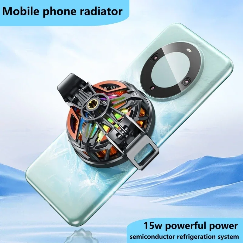 Magnetic Portable Cooler For Mobile Phone Radiator Mobile Cooling Fan Processor Cooler Cell Cooling Plate Phone Cooler Fan Games