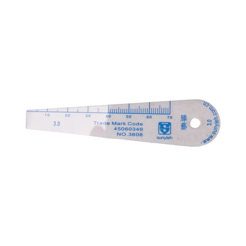 AFOURT-1 Pack Plastic Feeler Gauge 0.05-3Mm Thickness Measuring Tools 25 In 1 Feeler Gauge For Measuring Gaps