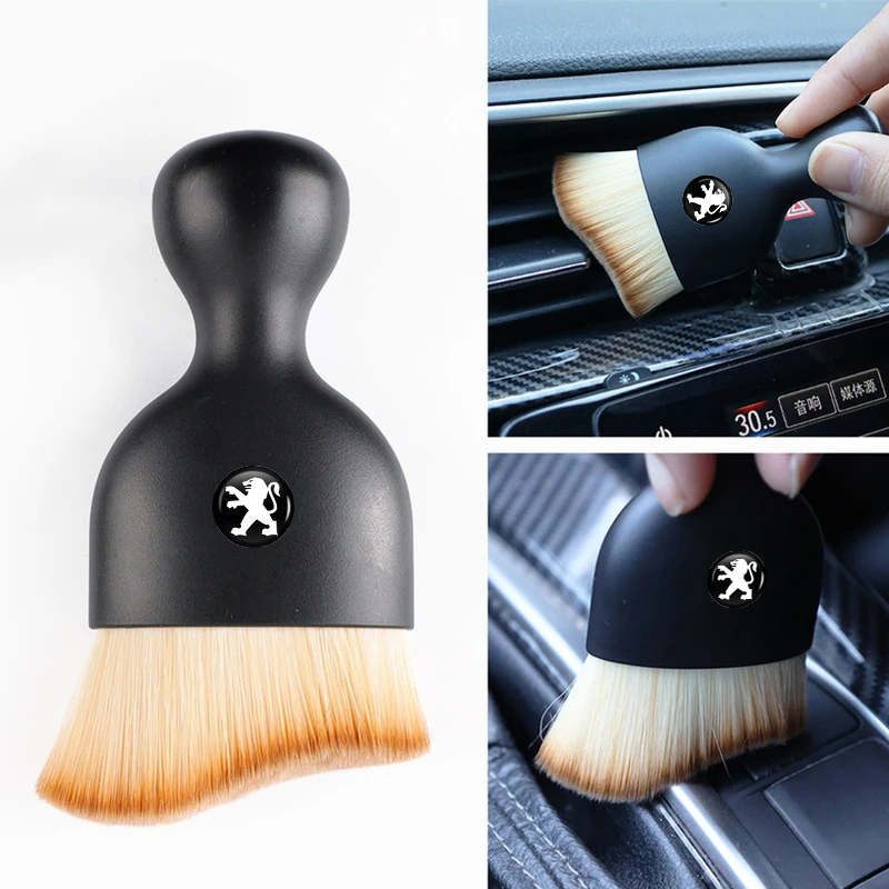 Car Cleaning Tool Soft Brush Crevice Air Vent Clean Brush For Peugeot 2008 3008 307 308 206 207 208 407 508 5008 106 107 205 301 - view 5