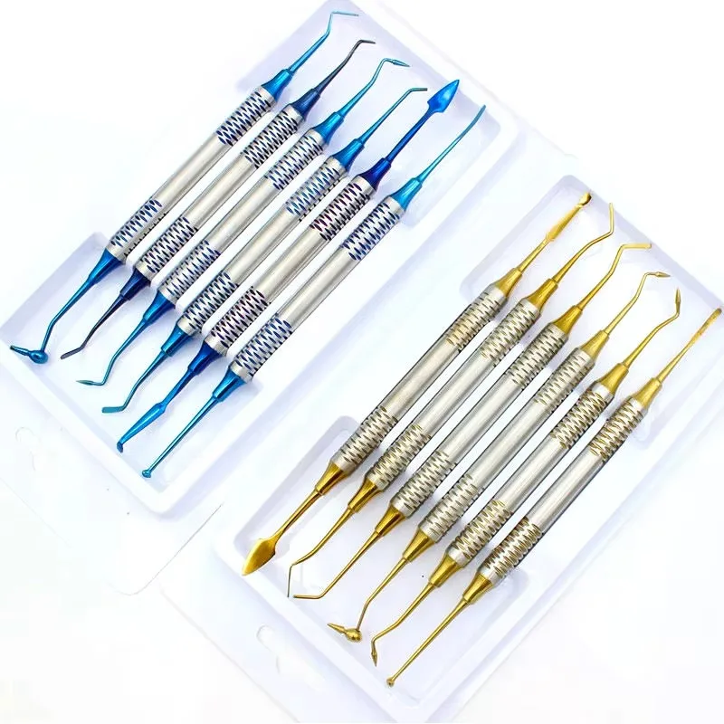 

Набор стоматологических шпателей для композитных пломб, 6 шт./компл., с титановым покрытием, для работы с композитом