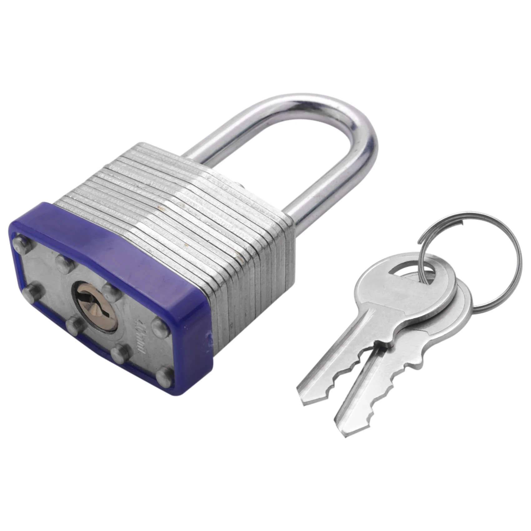 A67P-2 Pack Padlocks With Keys Shackle Padlocks Long Lock Heavy Duty Key Padlock Weatherproof Locks For Garden Shed Garage