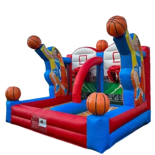

High Quality Factory Wholesale Inflatable Bounce House Basketball Game Giant Air Bouncer with Complimentary Blower Shipped Sea