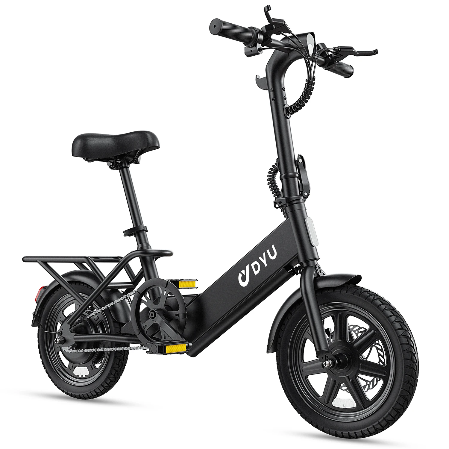 【1 Year Warranty】DYU C3 14 inch Folding Electric Bicycle Peak 500W Motor 280WH Battery Electric Bike,20mph City E-bike UL2849 image 7