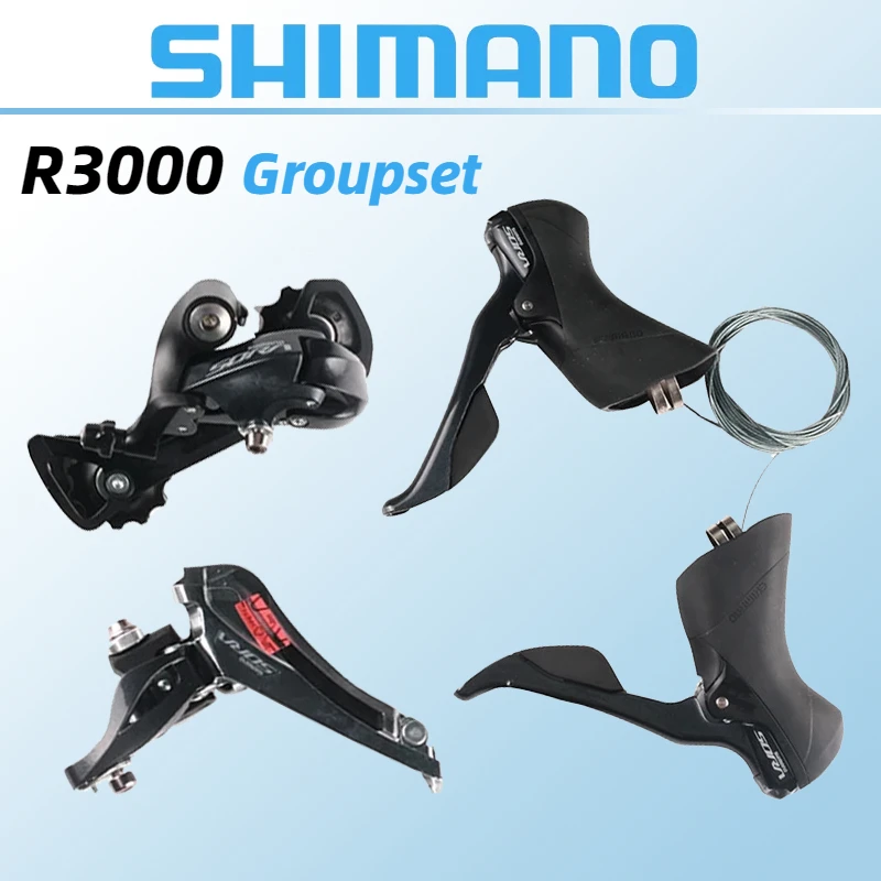 SHIMANO SORA R3000 2x9Speed Groupset DUAL CONTROL LEVER ST-R3000 RD-R3000 Rear Derailleur Front  Derailleur for Road Bike Parts