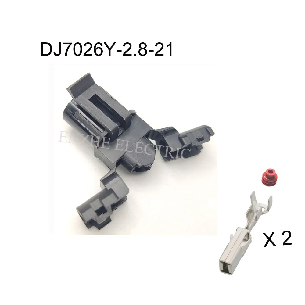 

200piece DJ7026Y-2.8-21 automotiveWaterproofconnector2pinfamale male cable Plug socket Includes terminal seal