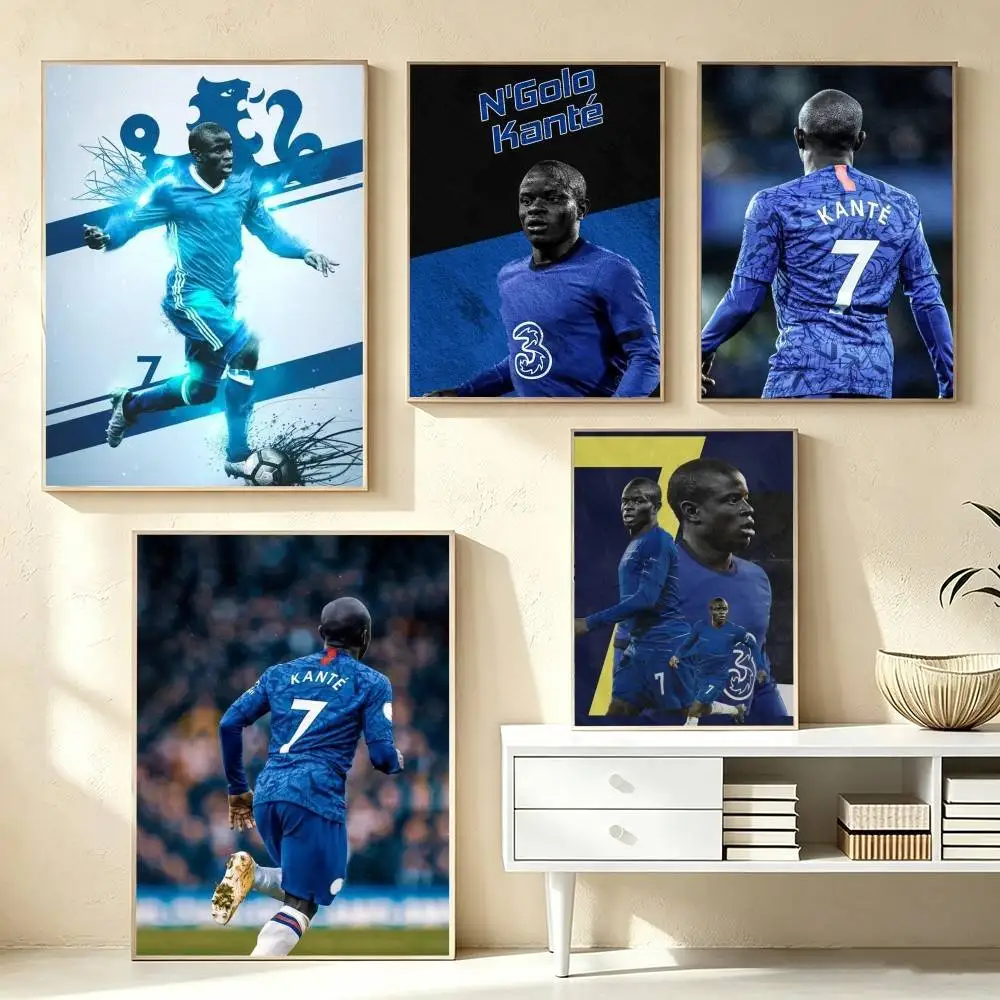 Engolo Kante  Poster High Quality Dorm Living Room Aesthetic Wall Decoration Painting Stickers Gift
