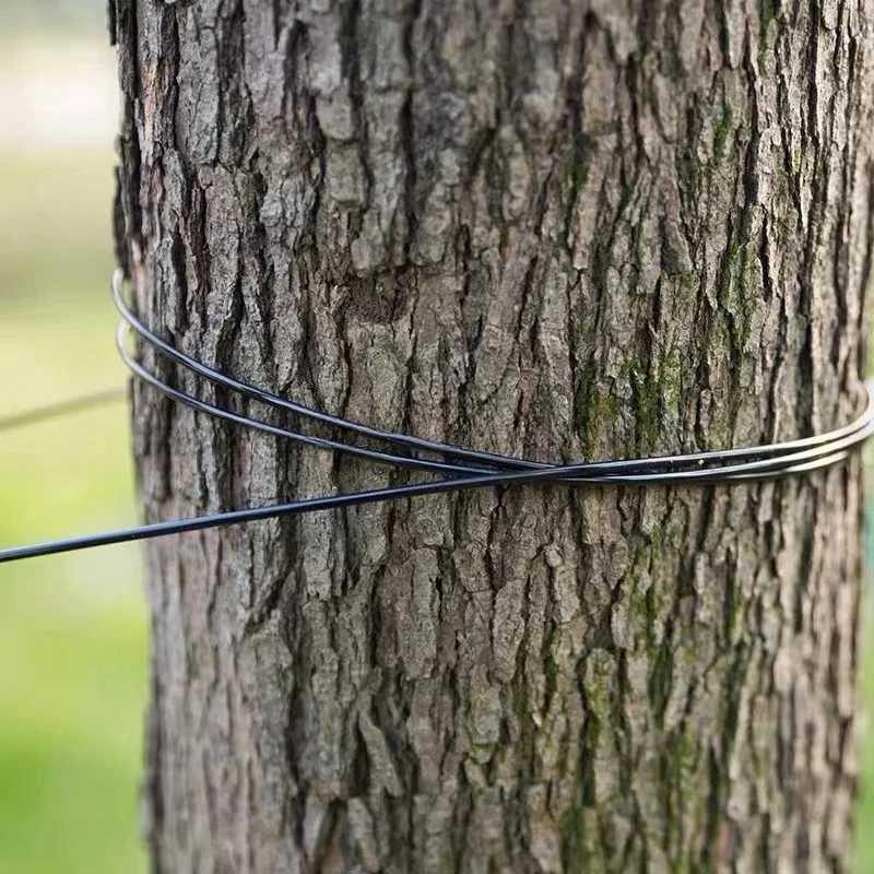 2025UV 처리된 2.2mm 검정색 폴리에스터 와이어 플라스틱 PET 와이어 과수원 지지선