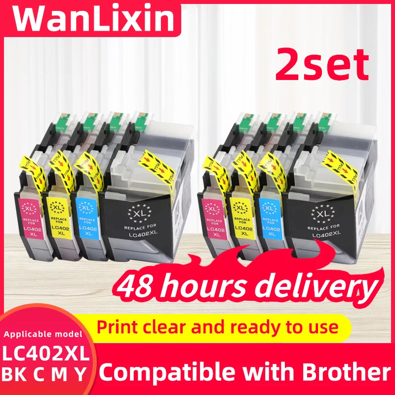 

2 комплекта, 4 комплекта, 6 комплектов LC402 LC402XL картридж для Brother MFC-J5340DW MFC-J6740DW MFC-J6540DW MFC-J6940DW картриджи для принтеров