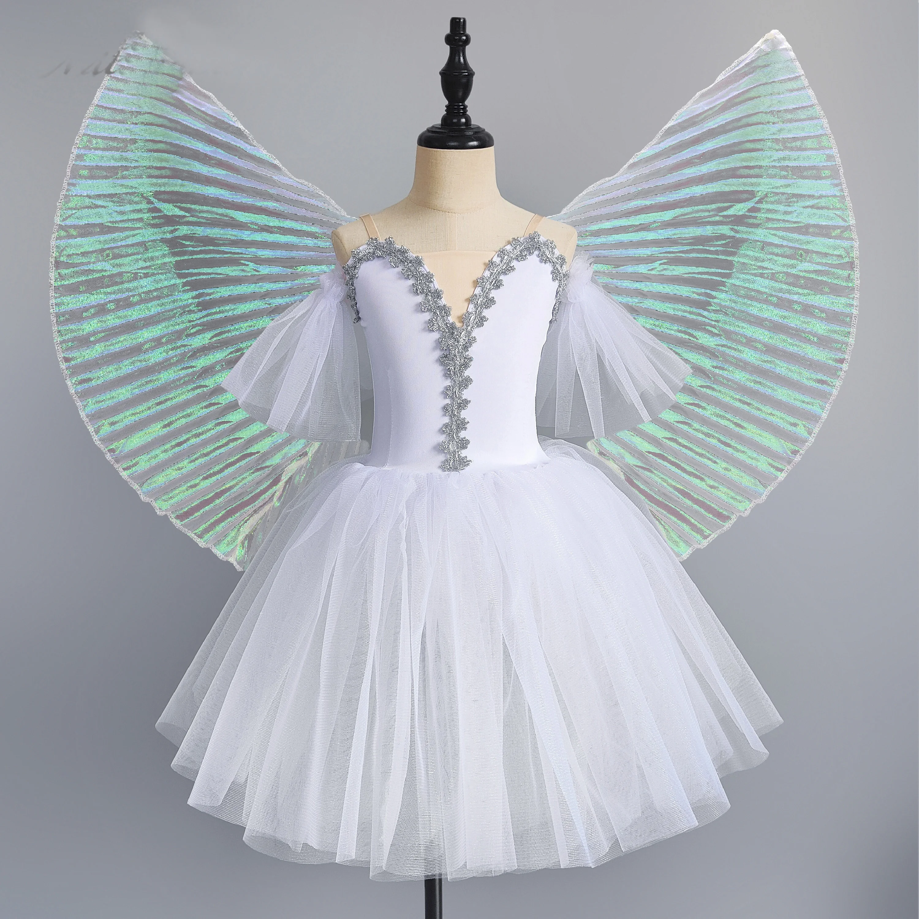 Vestido de Ballet con tutú romántico, vestido largo de bailarina para niñas y mujeres, tutú de Ballet de actuación, trajes de baile de cisne contemporáneos para niñas