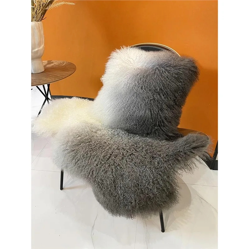 Matte Ningxia ganze Schaffell dekorative Decke langes Fell integrierter Teppich