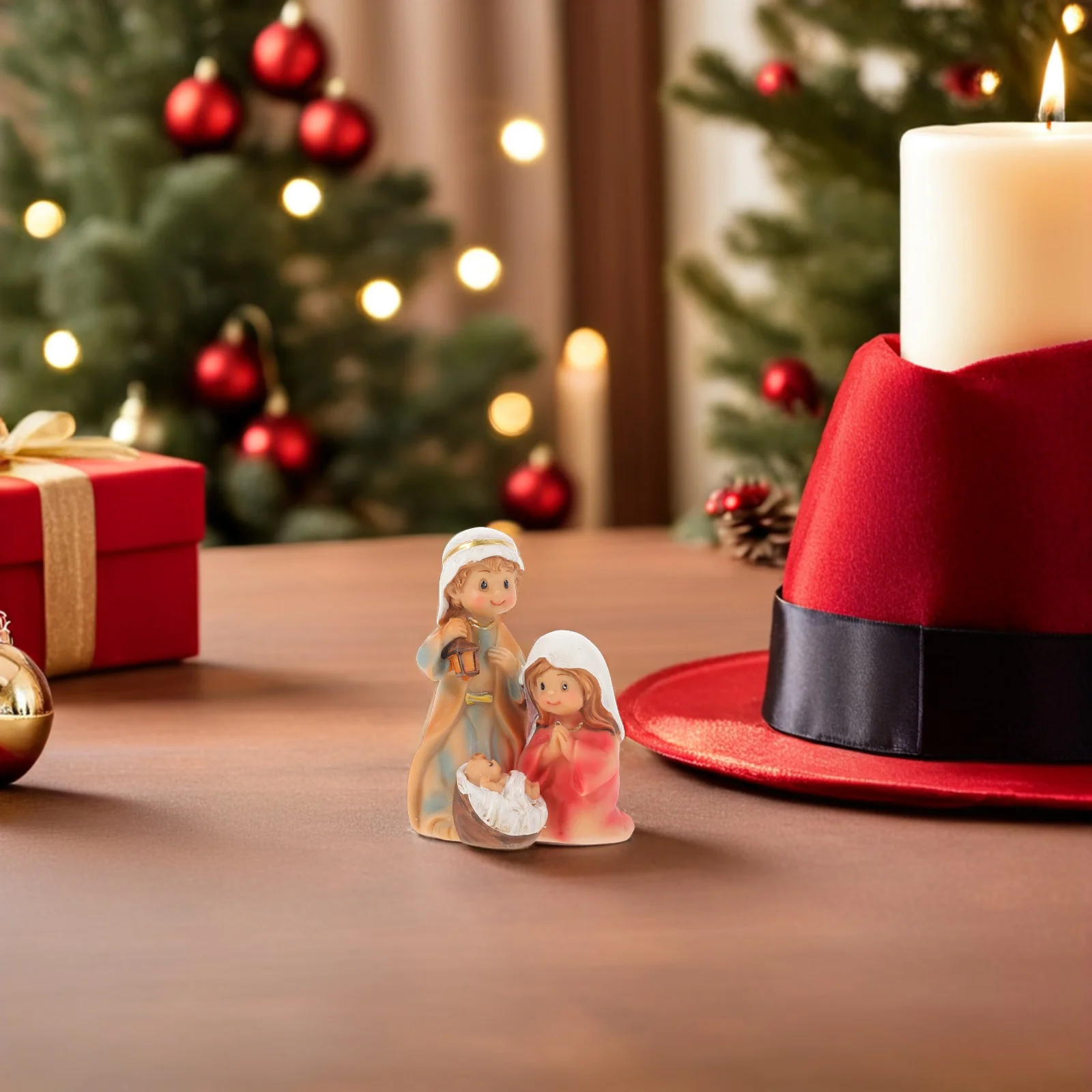 

Resin Christmas Religious Statue Baby Jesus Renaissance Sculpture Tabletop Spiritual Holiday Decor Christian Home