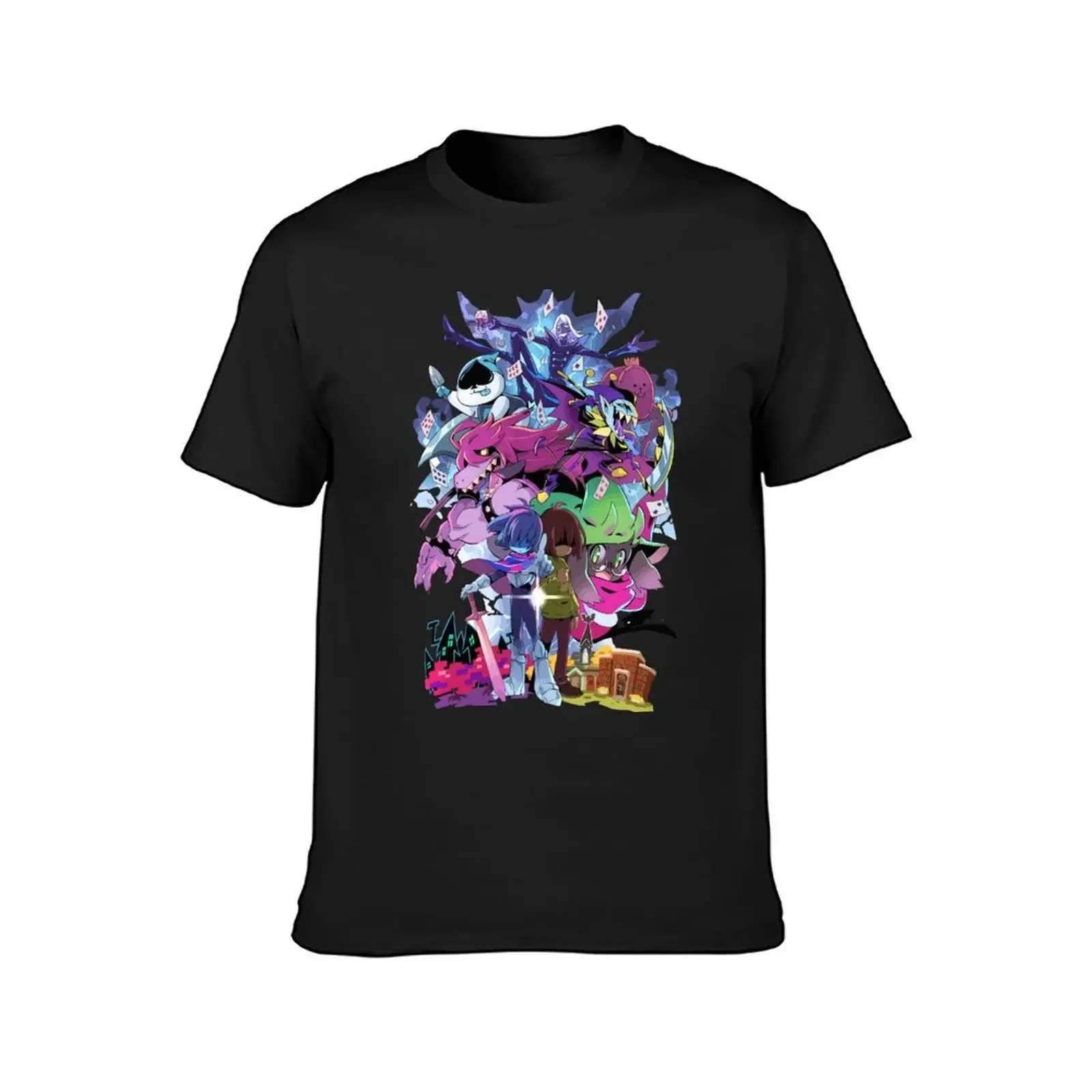 Deltarune - Adventure T-Shirt for a boy anime heavyweights shirts men graphic