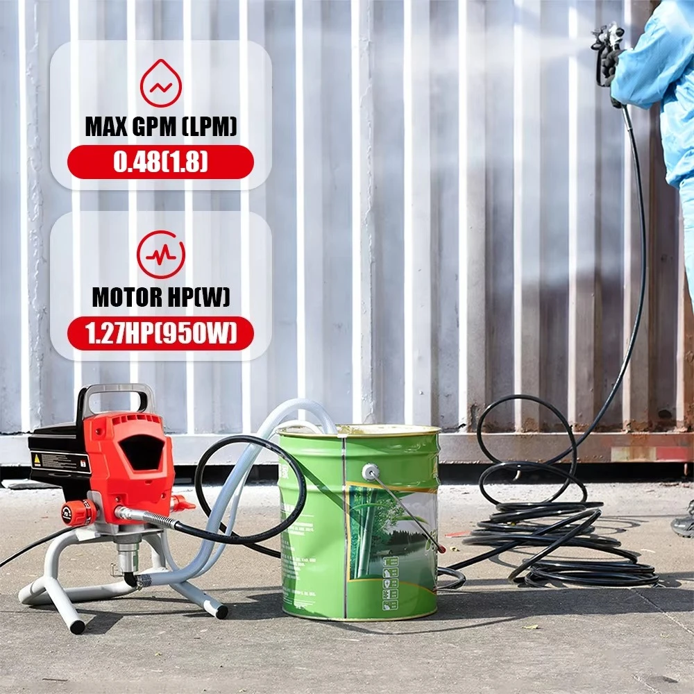 Electric Airless Paint Sprayer, 220V Pressure Feed, DIY Painting Tool, High Efficiency Spray Gun, Home Decor Equipment