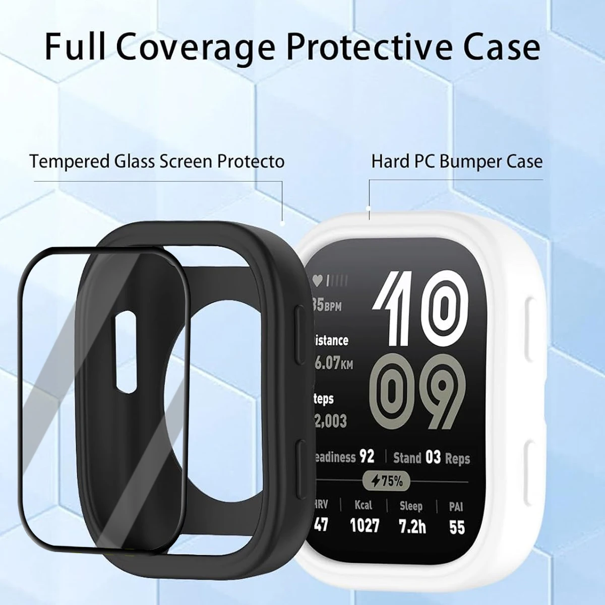 PC Case+Composite film For Amazfit Bip 6 HD Clear Protective Films Screen Protector Cover for Amazfit Bip6 Shell Accessories
