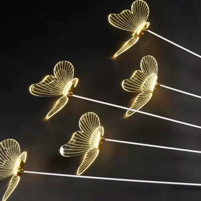 Hongcui Modern Landscape Atmosphere Lamps Indoor Butterfly for Home Wedding Decoration LED String Light