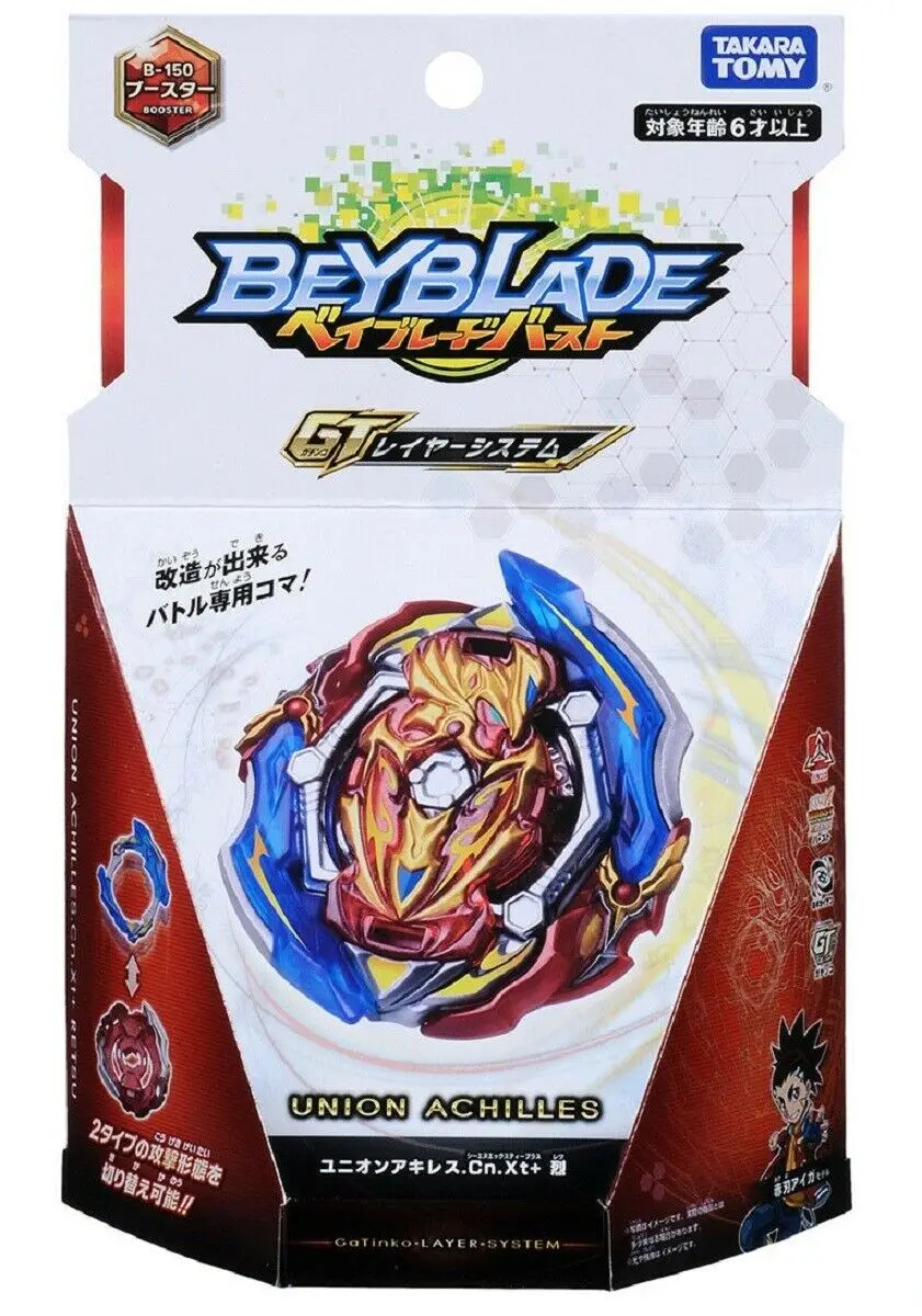 

GENUINE Takara Tomy Union Achilles .Cn.Xt+ Retsu GT Beyblade Burst B-150 Booster Promotion