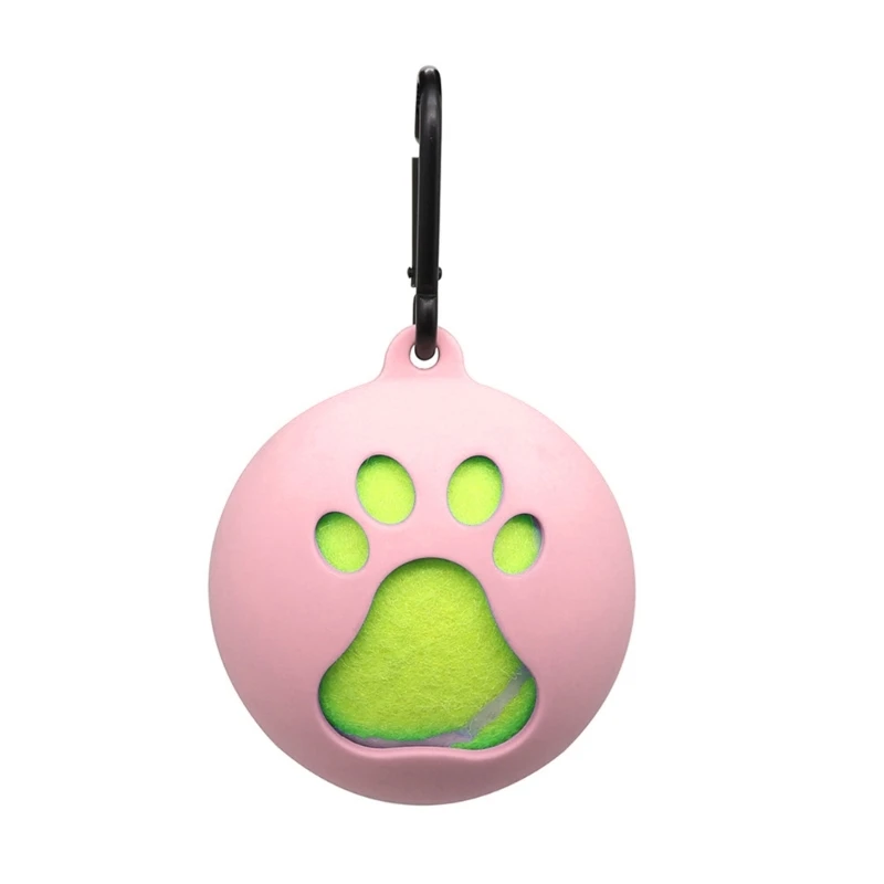 Standard Tennis Ball Holder with Carabiner Hands-Free Pet Ball Cover Holder