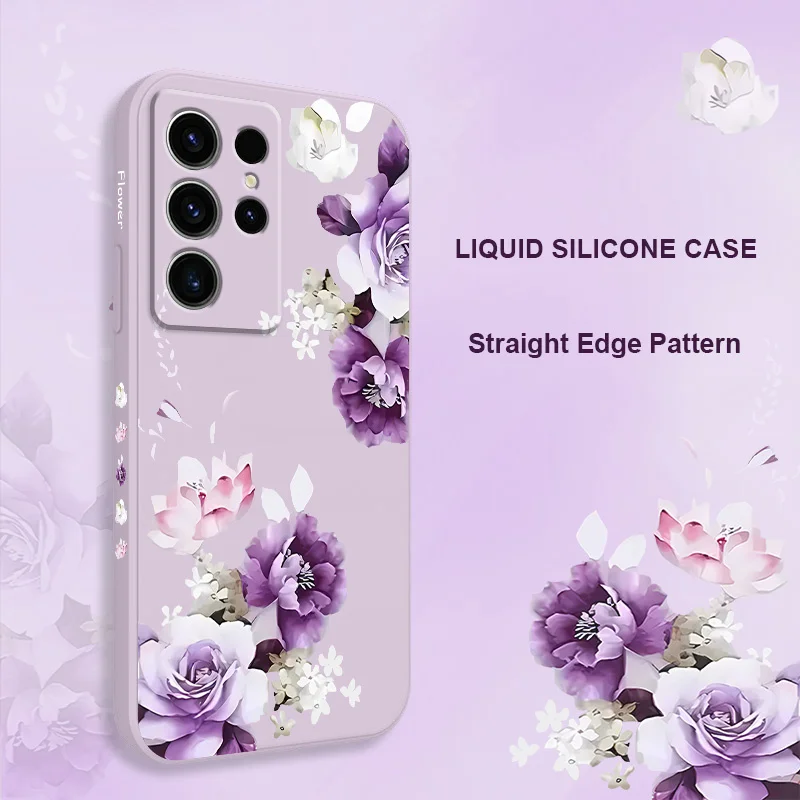 Beautiful Peony Phone Case For Samsung Galaxy S25FE S24 S23 S22 S21 S20 S10 S10E Ultra Plus FE Note 20 Ultra 10 Plus Cover